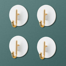 Load image into Gallery viewer, Luxury Wall Hooks Without Punching Self-Adhesive Suitable for Kitchen and Bathroom key Holder Seamless Hooks Behind The Door Wall Mounted Coat Rack Plastic Hook Home Decorative Small Hooks for Hanging Hat Coats Towel Jacket
