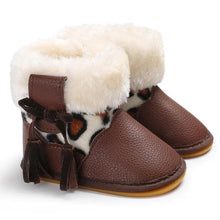 Load image into Gallery viewer, Modern Baby Leopard Print Rubber Sole Non-slip Baby Shoes Fashion Shoes Boots for Girls And Kids
