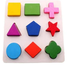 Load image into Gallery viewer, Montessori Cartoon Animal Educational Wooden Beaded Geometry  Digital Clock Puzzles Matching Clock Toy For Children
