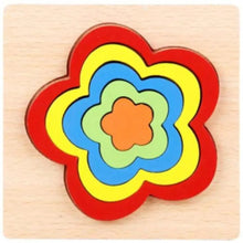 Load image into Gallery viewer, Montessori Cartoon Animal Educational Wooden Beaded Geometry  Digital Clock Puzzles Matching Clock Toy For Children
