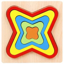 Load image into Gallery viewer, Montessori Cartoon Animal Educational Wooden Beaded Geometry  Digital Clock Puzzles Matching Clock Toy For Children
