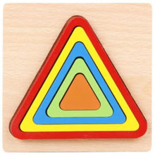 Load image into Gallery viewer, Montessori Cartoon Animal Educational Wooden Beaded Geometry  Digital Clock Puzzles Matching Clock Toy For Children
