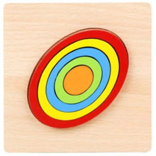 Load image into Gallery viewer, Montessori Cartoon Animal Educational Wooden Beaded Geometry  Digital Clock Puzzles Matching Clock Toy For Children
