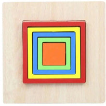Load image into Gallery viewer, Montessori Cartoon Animal Educational Wooden Beaded Geometry  Digital Clock Puzzles Matching Clock Toy For Children

