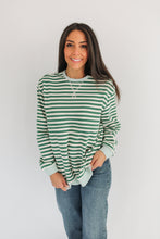 Load image into Gallery viewer, Oversized Fit Freestyle Stripe Breastfeeding Sweatshirt - EXTENDED CHART
