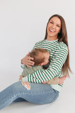Load image into Gallery viewer, Oversized Fit Freestyle Stripe Breastfeeding Sweatshirt - EXTENDED CHART

