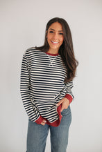 Load image into Gallery viewer, Oversized Fit Freestyle Stripe Breastfeeding Sweatshirt - EXTENDED CHART
