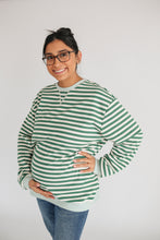 Load image into Gallery viewer, Oversized Fit Freestyle Stripe Breastfeeding Sweatshirt - EXTENDED CHART
