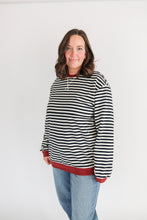 Load image into Gallery viewer, Oversized Fit Freestyle Stripe Breastfeeding Sweatshirt - EXTENDED CHART
