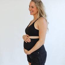 Load image into Gallery viewer, Maternity Athletic Shorts - Black
