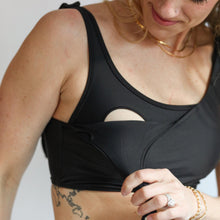 Load image into Gallery viewer, Tie Shoulder Breastfeeding Bikini Swimsuit Top
