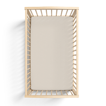 Load image into Gallery viewer, Jersey Knit Polyester Crib Sheet in Herringbone Haven
