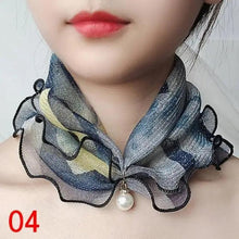 Load image into Gallery viewer, Neck Collars Fashion Scarves for Women And Girls Print Satin Silk Scarf Female Bandana Head Bib Scarfs For Ladies
