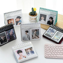 Load image into Gallery viewer, New Desktop Mini  Standing Polaroid Photo Album Scrapbooking Photocards album for cards stamps Photo Frame Instar Tabletop Flip Calendar Photo Album Gifts For Everyone
