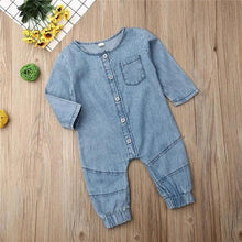 Load image into Gallery viewer, New Infant Kid Baby Girl Boy Clothes Soft Denim Romper Play suit Jumpsuit Outfits 0-24M
