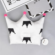 Load image into Gallery viewer, Newborn Baby Shaping Pillow Cute Crown Shape Backrest Cushion Anti-head Correction Bed Neck Support Pillows Baby Pillow Baby Bedding Air Mesh Organic Cotton Soft Baby Pillow Newborn Anti Flat Head Syndrome for Crib Cot Baby Pillow
