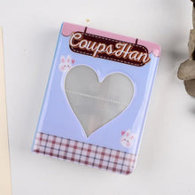Load image into Gallery viewer, 64 Pockets 3 Inches Photo Album Card Holder Receipt Storage Hollow Love Heart Photo Holder Business Card Bag Kpop Photocard Holder Book Polaroid Book Album Gifts For Valentines Day
