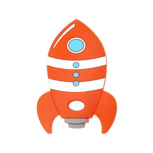 Load image into Gallery viewer, Rocket Silicone Baby Teether Rodent Baby Teething Toys Chewable Animal Shape Baby Products Nursing Gift
