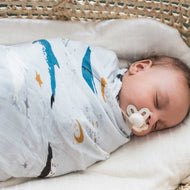 DOLLY LANA  Bamboo Muslin Swaddle - Sea Creatures