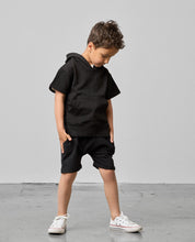 Load image into Gallery viewer, Short Sleeve Hoodie - Black
