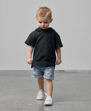 Load image into Gallery viewer, Short Sleeve Hoodie - Black
