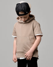 Load image into Gallery viewer, Short Sleeve Hoodie - Driftwood
