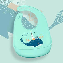 Load image into Gallery viewer, Silicone Bibs For Kids Newborn Baby Feeding Tableware Waterproof  Baby Bibs For Toddler Bib For Kids

