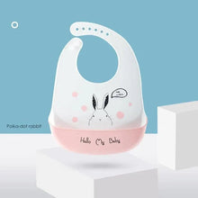 Load image into Gallery viewer, Silicone Bibs For Kids Newborn Baby Feeding Tableware Waterproof  Baby Bibs For Toddler Bib For Kids
