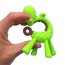 Load image into Gallery viewer, Silicone Cartoon Monkey Toddler Molar Teeth Pain Relief Tool Kids Teether  Teething Beads Baby Shower Gift
