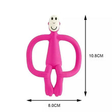 Load image into Gallery viewer, Silicone Cartoon Monkey Toddler Molar Teeth Pain Relief Tool Kids Teether  Teething Beads Baby Shower Gift
