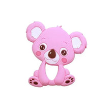 Load image into Gallery viewer, Silicone Teether Animal Koala Baby Teether Pendant Food Grade BPA Free Baby Teething Chew Charms Silicone Beads Toy
