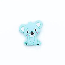 Load image into Gallery viewer, Silicone Teether Animal Koala Baby Teether Pendant Food Grade BPA Free Baby Teething Chew Charms Silicone Beads Toy
