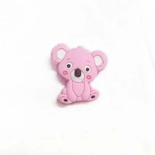 Load image into Gallery viewer, Silicone Teether Animal Koala Baby Teether Pendant Food Grade BPA Free Baby Teething Chew Charms Silicone Beads Toy
