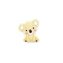Load image into Gallery viewer, Silicone Teether Animal Koala Baby Teether Pendant Food Grade BPA Free Baby Teething Chew Charms Silicone Beads Toy
