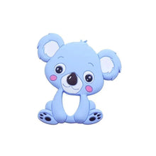 Load image into Gallery viewer, Silicone Teether Animal Koala Baby Teether Pendant Food Grade BPA Free Baby Teething Chew Charms Silicone Beads Toy
