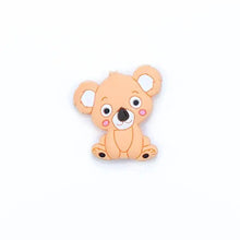 Load image into Gallery viewer, Silicone Teether Animal Koala Baby Teether Pendant Food Grade BPA Free Baby Teething Chew Charms Silicone Beads Toy

