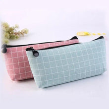 Load image into Gallery viewer, Simple Striped Color Design Pencil Cases For Students Retro Large Capacity Stationery School Pouch
