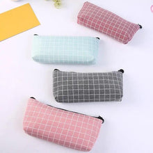 Load image into Gallery viewer, Simple Striped Color Design Pencil Cases For Students Retro Large Capacity Stationery School Pouch
