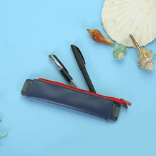 Load image into Gallery viewer, Slim Leather Unique Design Pencil Case Book Holder Pouch With Elastic Band For Notebook Fashion School Pen Case

