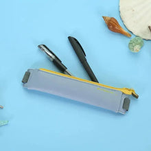 Load image into Gallery viewer, Slim Leather Unique Design Pencil Case Book Holder Pouch With Elastic Band For Notebook Fashion School Pen Case
