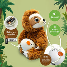 Load image into Gallery viewer, Shusher Sloth + 6-Pack Shushie™ Pacifiers – Soothing Bundle with Cuddly Cry Detection
