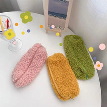 Load image into Gallery viewer, Soft Plush Pencil Case Stationery Pouch Cosmetic Zipper Pouch Bag Simple Lightweight Design
