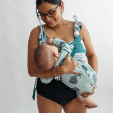Load image into Gallery viewer, Tie Shoulder Breastfeeding Bikini Swimsuit Top
