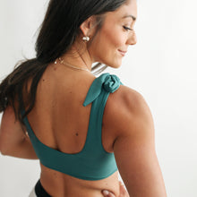 Load image into Gallery viewer, Tie Shoulder Breastfeeding Bikini Swimsuit Top
