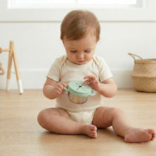 Load image into Gallery viewer, Stainless Steel Snack Cup Set of 2 (Mocha Mousse &amp; Sage Green)
