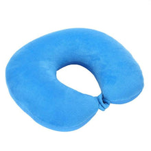 Load image into Gallery viewer, U Shaped Travel Pillow Particles Neck Car Plane Pillows Soft Cushion Home Outdoor Textile Memory Foam U-Shaped Pillow Slow Rebound Neck Pillow Nap Airplane Pillow Sleep With No Neck Pain Super Soft Memory Foam Neck Pillow Easy Washing With Removable Cover
