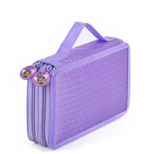 Load image into Gallery viewer, Unique Purple Cute Big 36/48/72 Holes Stationery Students Pencil Case High Quality Large Capacity Pencil Box
