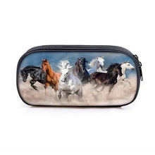 Load image into Gallery viewer, Vintage Cartoon Print Students Pencil Case Classic Theme Makeup Cosmetic Bags Elegant Stationery Pouch
