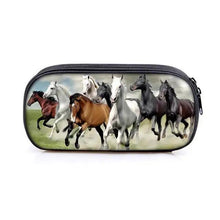 Load image into Gallery viewer, Vintage Cartoon Print Students Pencil Case Classic Theme Makeup Cosmetic Bags Elegant Stationery Pouch
