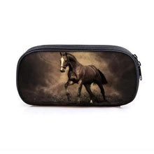 Load image into Gallery viewer, Vintage Cartoon Print Students Pencil Case Classic Theme Makeup Cosmetic Bags Elegant Stationery Pouch
